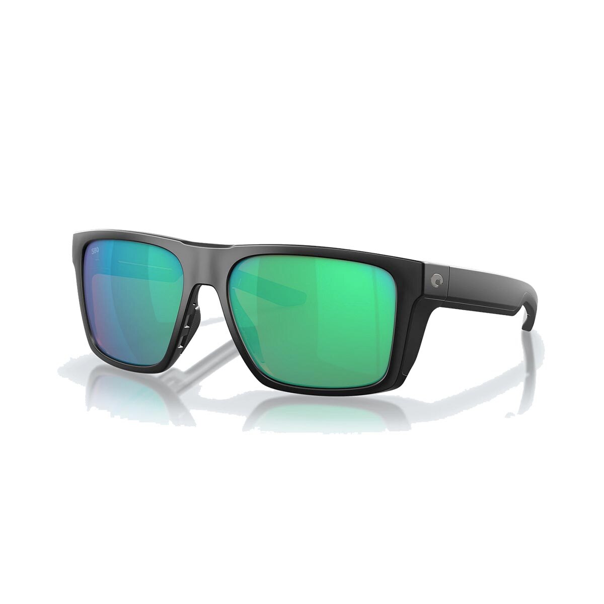 Costa Lido Sunglasses Polarized in Matte Black with Green Mirror 580G